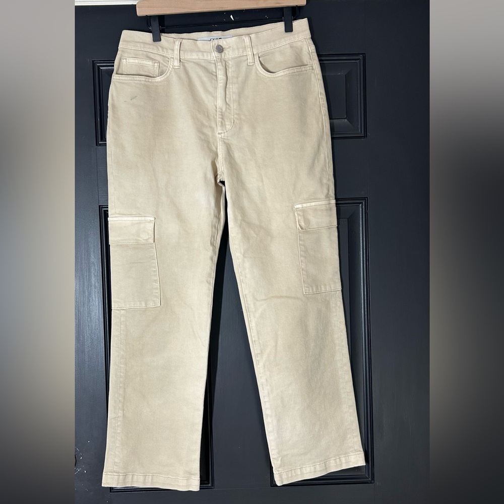 NWOT Joe's Jeans Tan Straight Leg Cargo Utility Gorpcore Stretch Jeans Size 28 - Picture 3 of 13